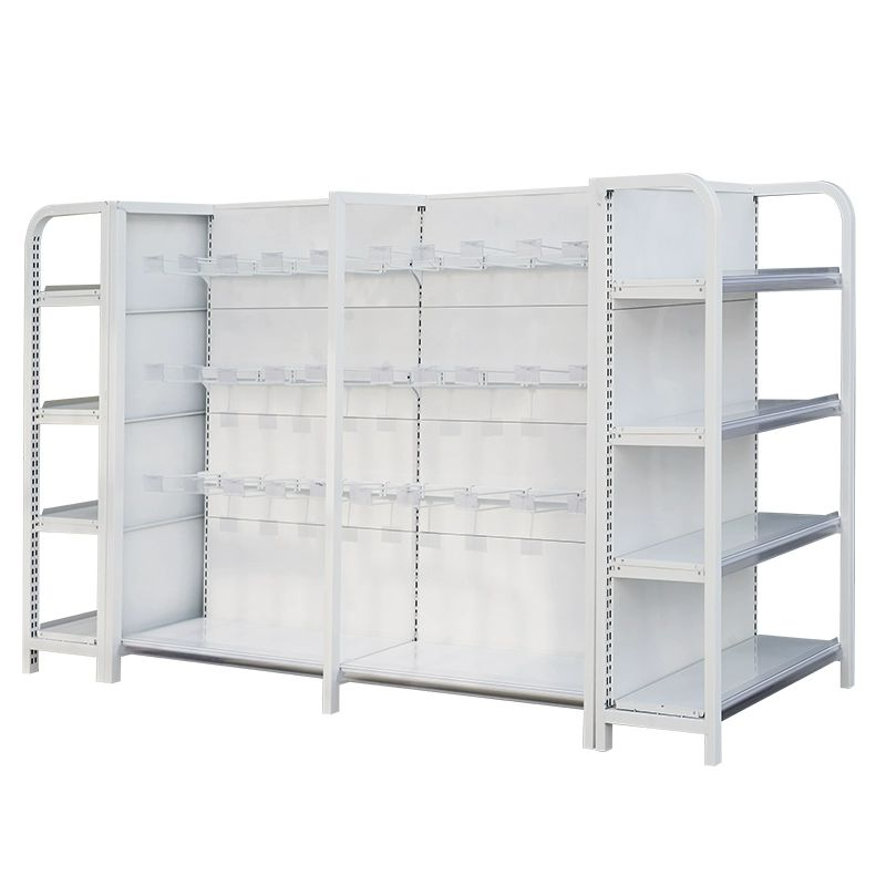 白色超市货架组合图