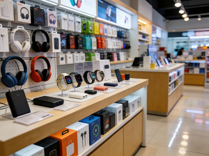 电子产品店用什么货架？邯郸五洲货架专业定制电子商品展示架，提升门店销售力！